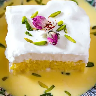 Saffron Milk Cake